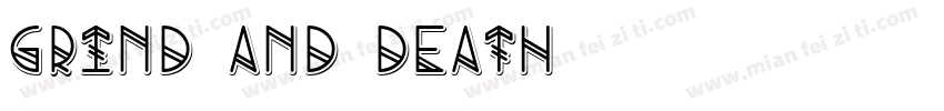 grind and death字体转换